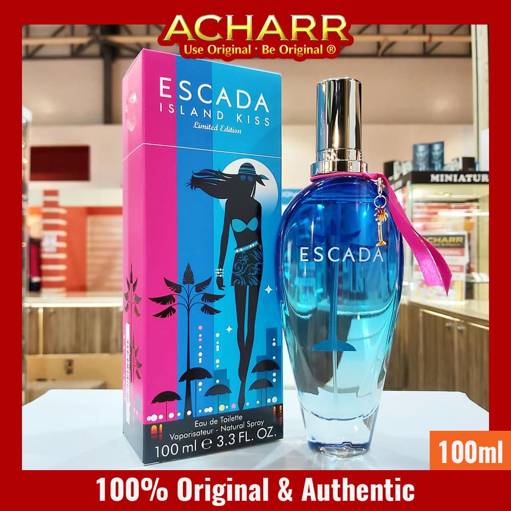 Escada Island Kiss w Keychain Retail Unit 100ml Perfume