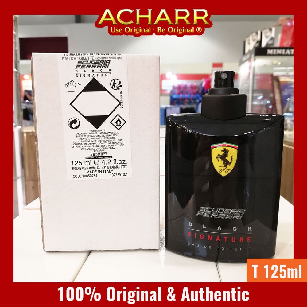 Ferrari Scuderia Black Signature Tester Unit 125ml Perfume