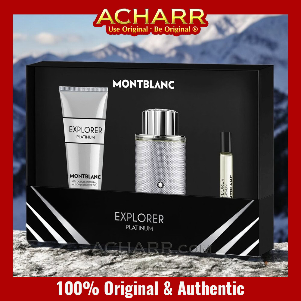Mont Blanc Explorer Platinum - Gift Set 100ml Perfume